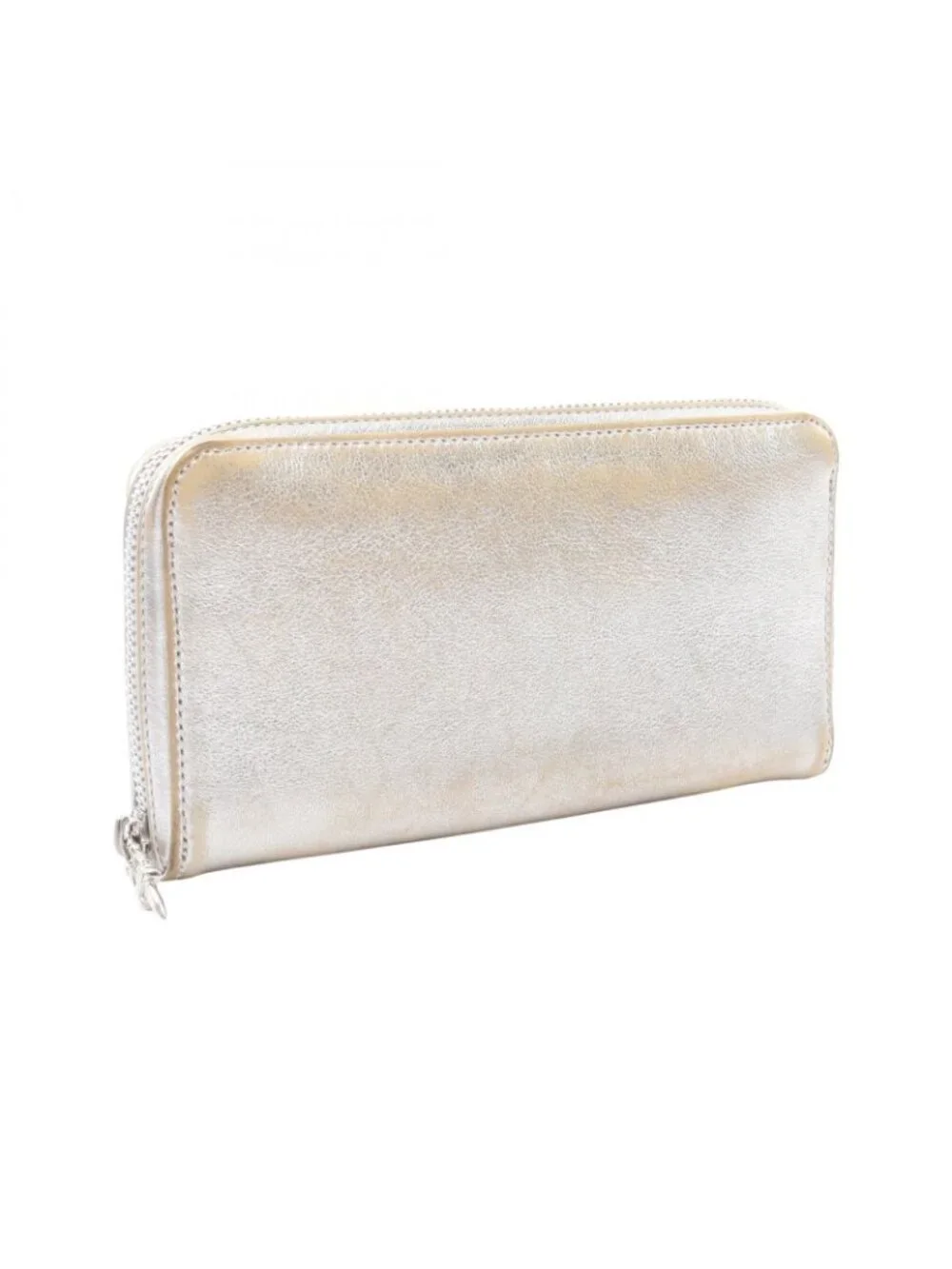 Chrome Hearts Round Wallet Rec Zip Cross Patch Leather